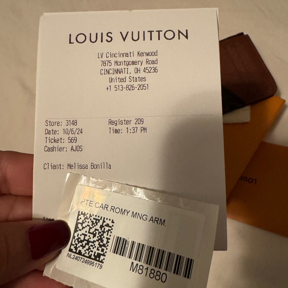 SOLD🔥Louis Vuitton Romy cardholder - Picture 7 of 9